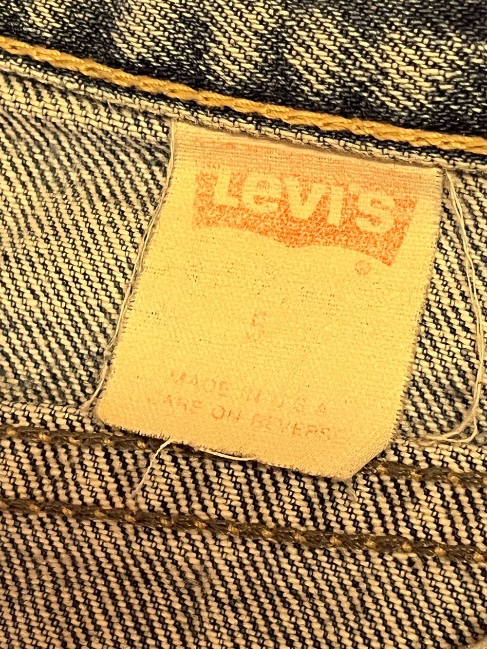 True Vintage Levi’s Brown Tab Acid Wash High Rise Mom Jeans USA 24x29 - Picture 4 of 13